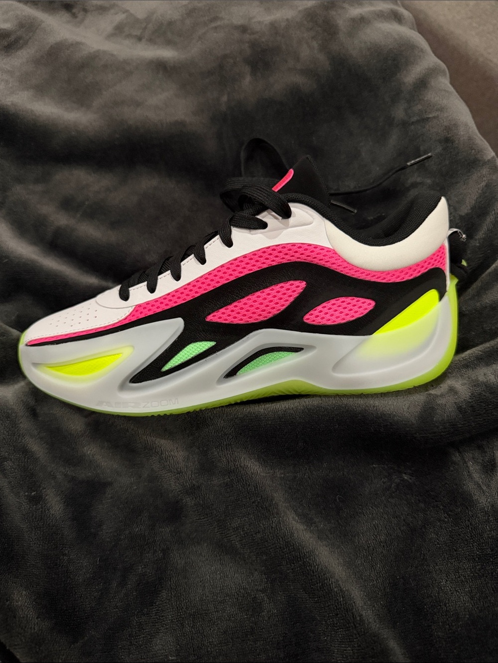 Nike Women’s White Sneakers with Pink and Neon Green Accents